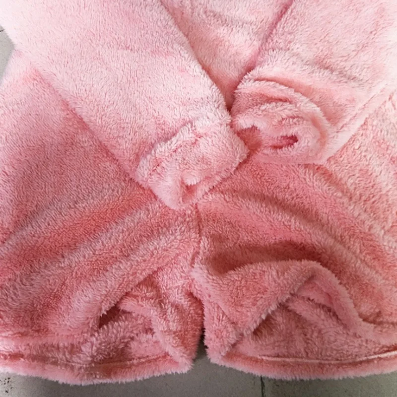 Теплый флисовый комбинезон с кошачьими ушками Женский Зимний милый боди