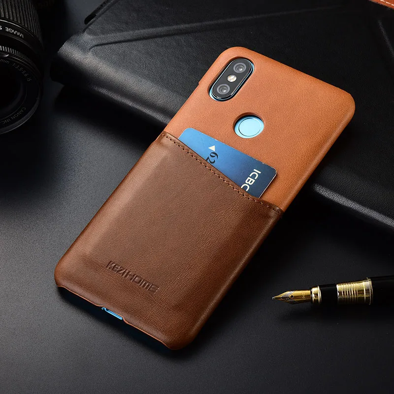 Kezihome для Xiaomi MI MAX 3 100% Оригинальный чехол из натуральной кожи Offical Cover MAX3 coque Back cover