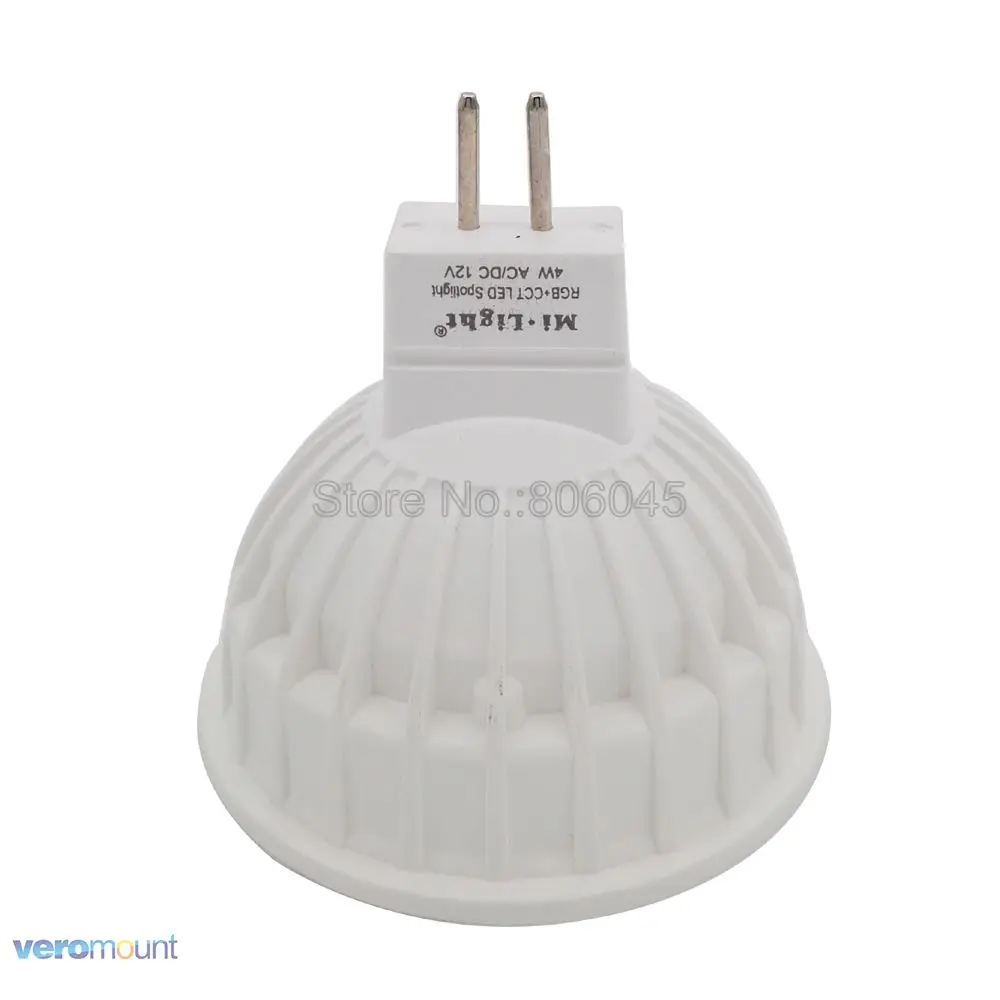 Светодиодная лампа с регулируемой яркостью Milight 4 вт MR16 12 в RGB + CCT (2700 6500K) умные