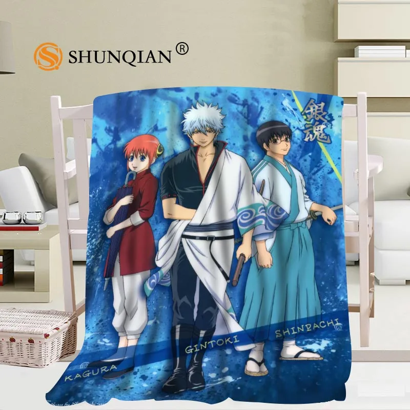 melhor # Jqk333j Personalizado Gintama Padrão Cobertor De Viagem Casa Tv Casual Relaxar Para A Família Macio Macio Macio Cobertura Quente