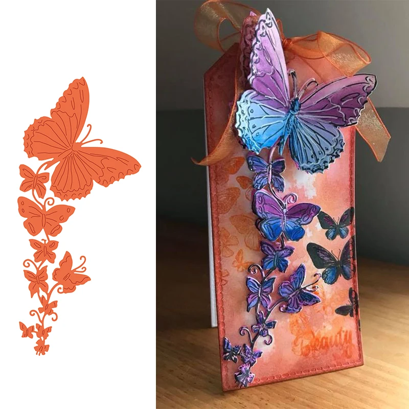 Металлическая трафарет для скрапбукинга Butterfly Beauty фотобумажные карты ручной
