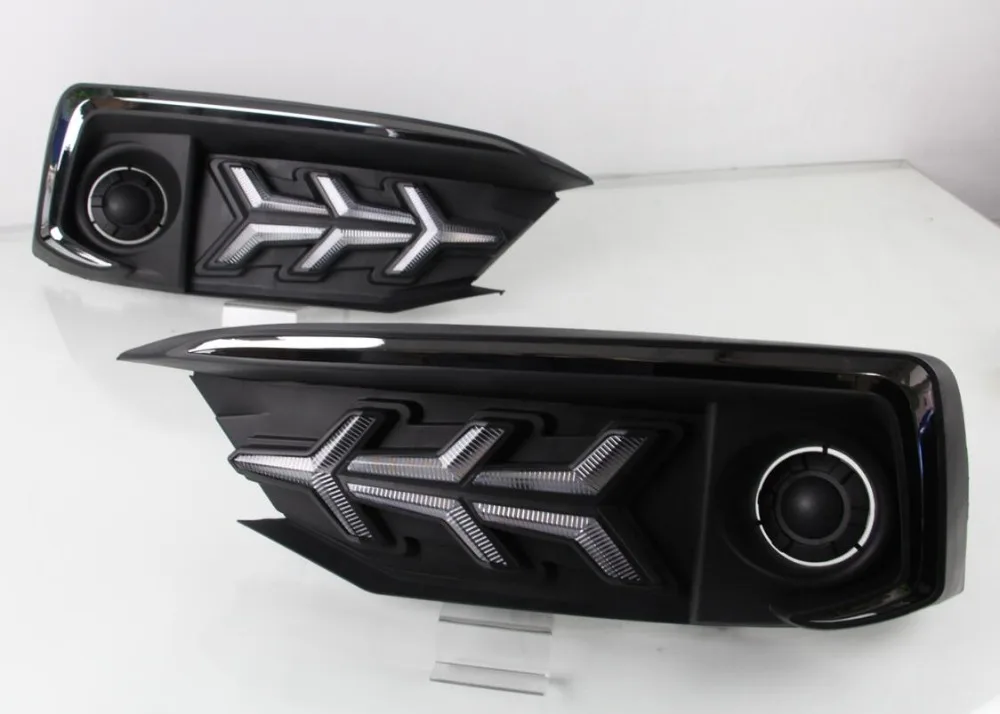 2 шт. в комплекте Автомобильная дневная лампа для honda civic дневной ходовой свет Автомобильные аксессуары 2020y светодиодный DRL головной свет для civic противотуманная фара