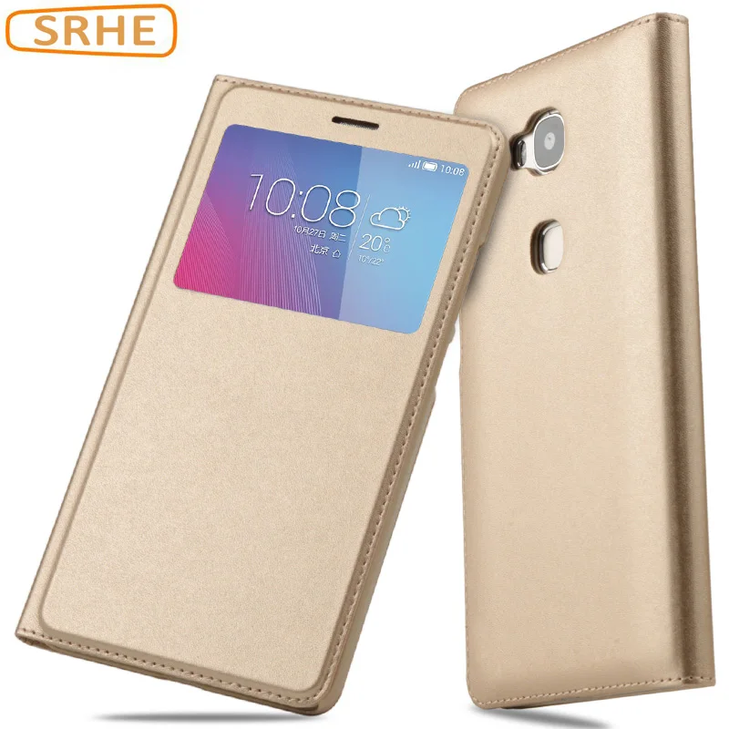 Чехол для Huawei Honor 5X Роскошный чехол из искусственной кожи с откидной крышкой GR5