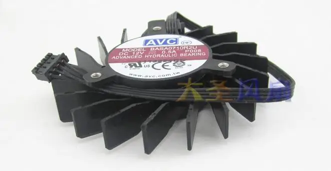 Оригинальный 4-линейный графический вентилятор BASA0710R2U 0.5A Quadro Q4000 2 Гб - купить по