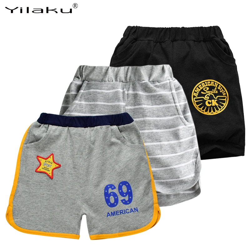 Yilaku/Детские шорты для мальчиков детская одежда в полоску детские короткие штаны