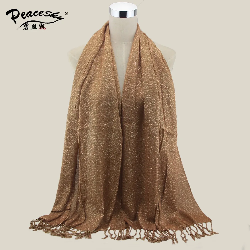 10pcs/lot Arab Shimmer fashion printe Gold glitter viscose lurex long shawls muslim hijab popular wrap scarves/scarf Wholesale