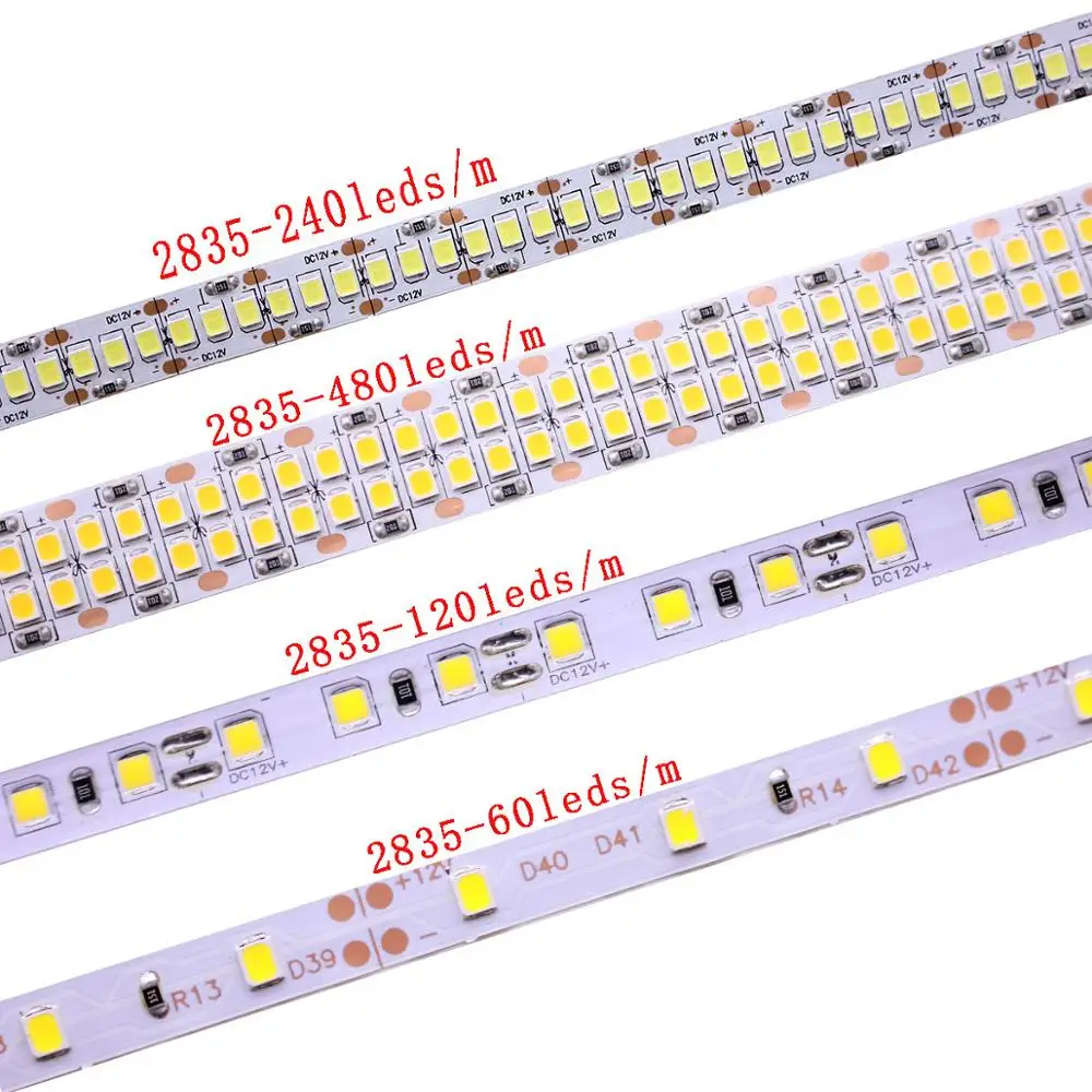Светодиодные ленты светильник лента нейтральный белый ww 5 м 2835 SMD DC24V 12V 60/120/240/480 светодиодный s/M PCB 8 мм 10 мм 15 мм светодиодный лента шнура светильник 3528