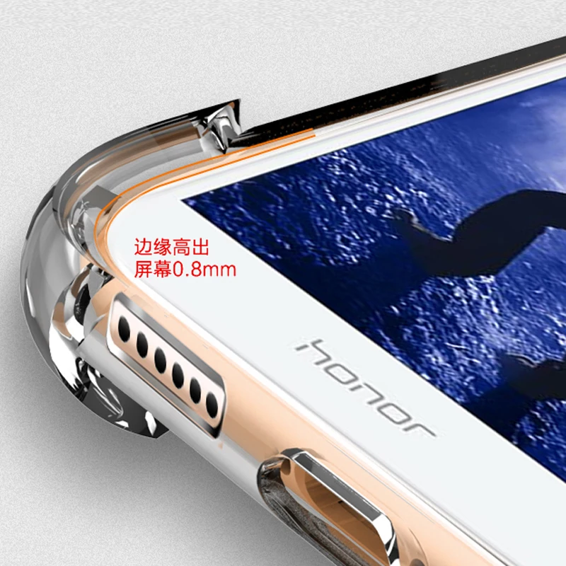 Xinwen роскошный противоударный прозрачный Оригинальный чехол для телефона huawei honor