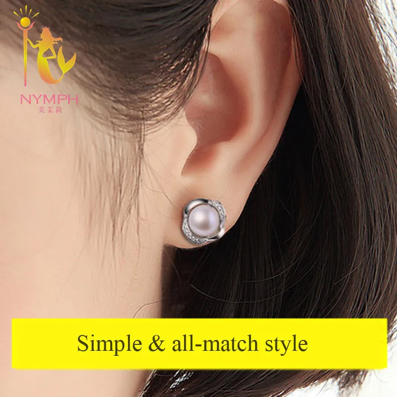 [NYMPH] комплект ювелирных украшений из натурального жемчуга ожерелье с подвеской и