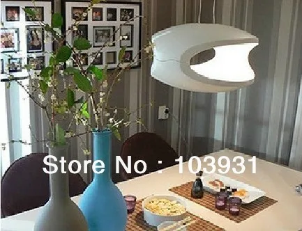Free shipping Dia 56cm polycarbonate.+metal Foscarini - Luca Nichetto white O Space Light | Лампы и освещение