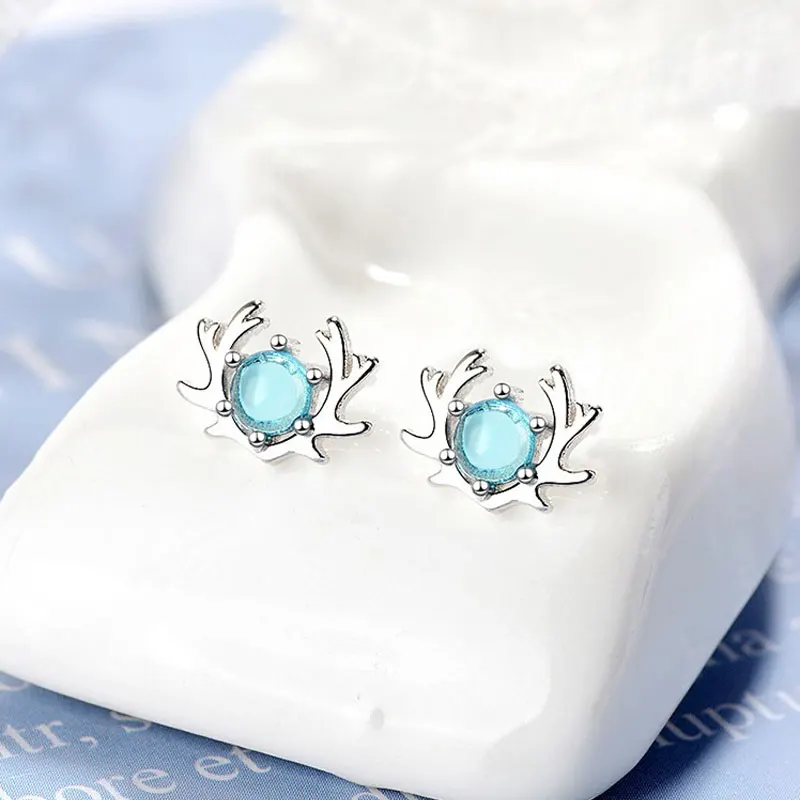 Модные ювелирные изделия из стерлингового серебра 925 пробы Серьги гвоздики для