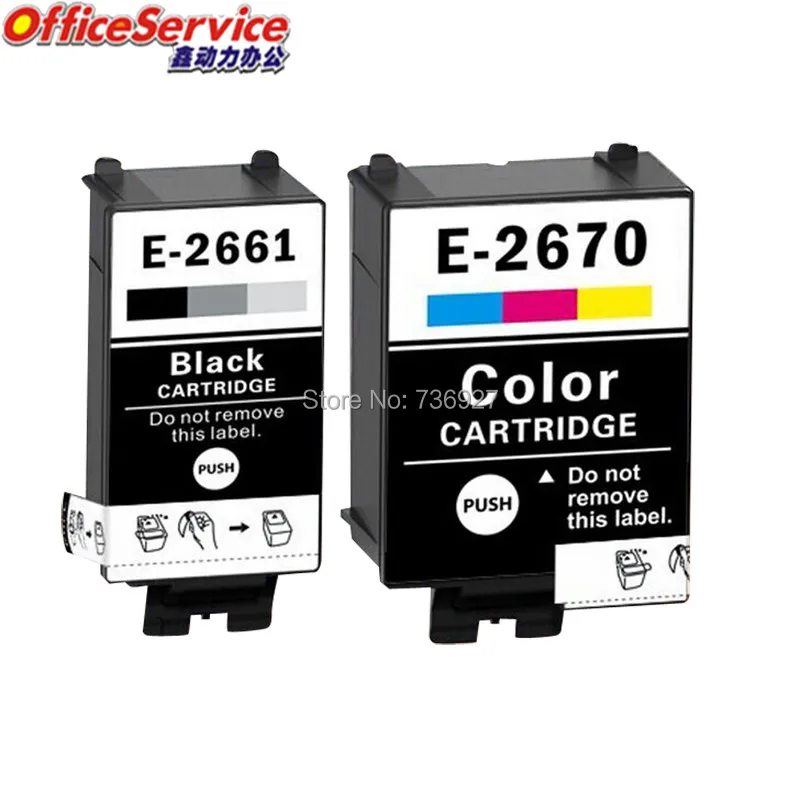 2bk t2661 Совместимость Картриджи с чернилами для Epson WorkForce wf 100w струйный принтер на