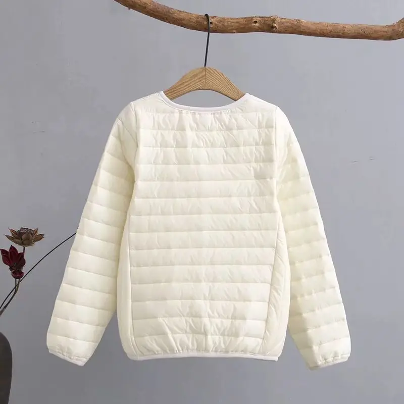 NewBang 5XL 6XL размера плюс легкое хлопковое пальто женское зимнее теплое пальто без воротника на молнии тонкие куртки