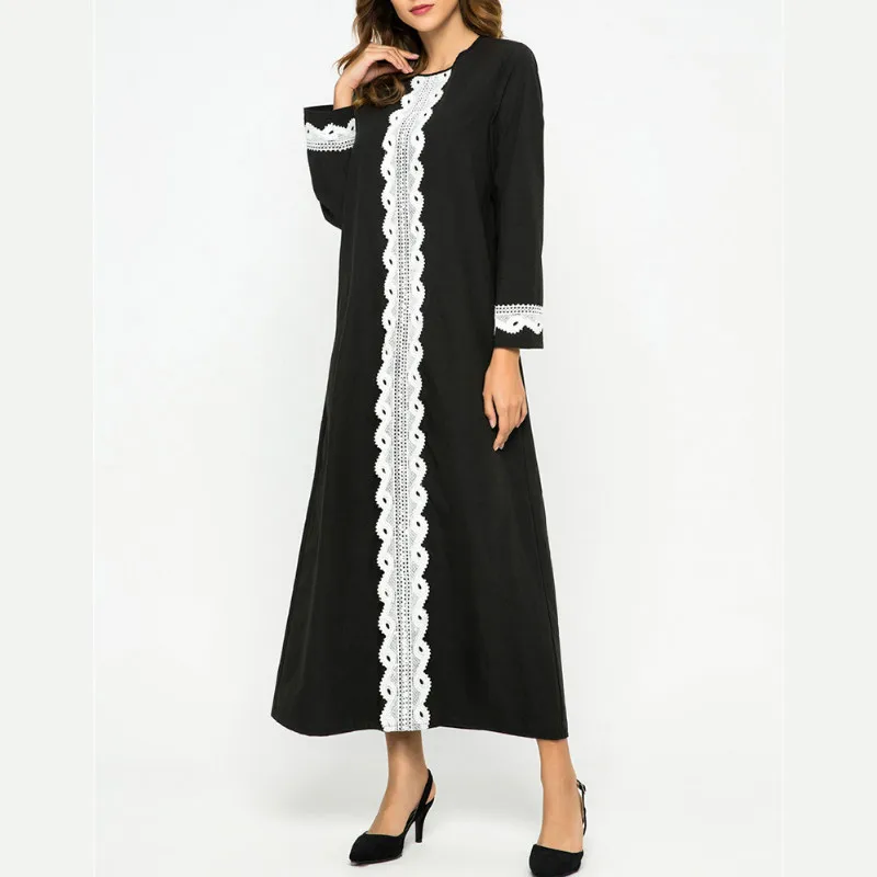 Мусульманские платья летние кружевные Большие размеры Pactwork одежда Офисная