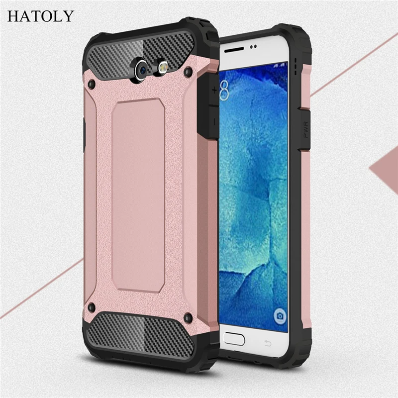 HATOLY For Coque Samsung Galaxy J7 2017 Case J727 Heavy Armor Hard Tough Cover Silicone for USA Version |