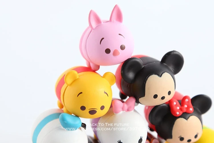 Disney Микки Маус Минни 10 шт./компл. 3 см экшн-фигурка позы Статуэтка игрушка модель