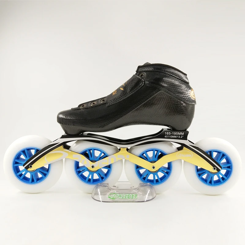 PASENDI Race inline ботинки скорость Профессиональные коньки женские Patines мужчин