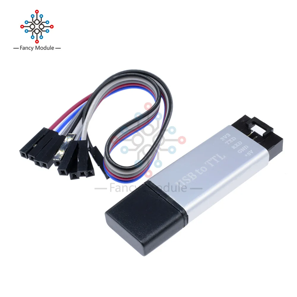 USB 2 0 к TTL UART 5 контактный модуль последовательный преобразователь CP2102 STC PRGMR с