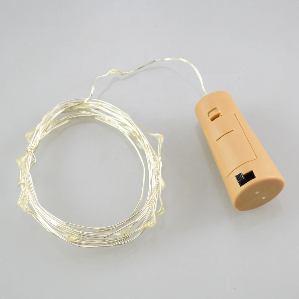 Рождественские светодиодные пробковые медные гирлянды Новогодняя гирлянда