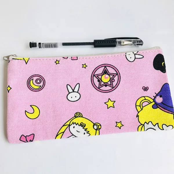 Серый IVYYE, 1 шт., Duffy shelliemei bear, аниме, косметика, сумки, холст, на молнии, школьный пенал, чехол для хранения, ручка, сумка, канцелярские принадлежности, новинка - Цвет: Серый