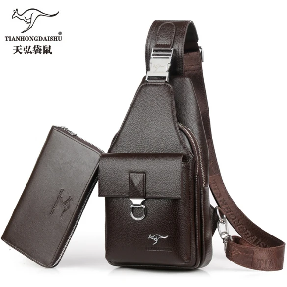 Мужская сумка мессенджер из искусственной кожи на плечо 2018|bags with|chest bagmessenger bag |