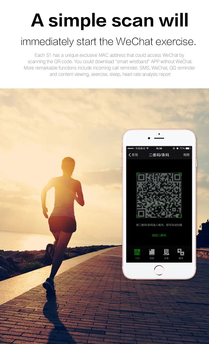 Оригинальный S2 Смарт Браслет сердечного ритма шагомер сна Фитнес трекер умный