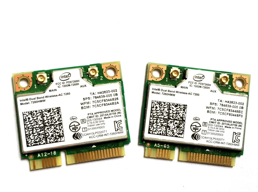 Двухдиапазонная беспроводная карта Intel 7260 Intel7260 7260AC 7260HMW 2 4 и 867 м BT4.0 мини Wi Fi|wireless