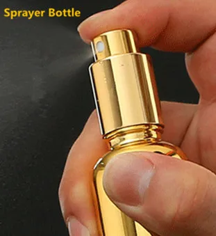 golden sprayerbottle 1 шт 100 мл пустые флаконы для духов, флаконы для жидких духов, контейнеры для макияжа, многоразовая посылка, золотые, серебряные флаконы для эфирных масел - Цвет: golden sprayerbottle