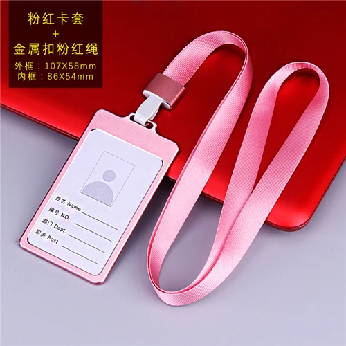 String Pink ETya, для женщин и мужчин, держатели для кредитных карт, унисекс, с именем, для бизнеса, для работы, сумка, чехол, для студенческого автобуса, для ID карты, чехол, сумка - Цвет: String Pink