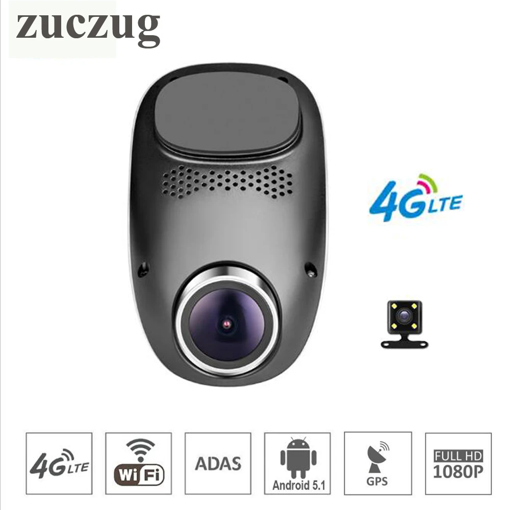4 г Wi-Fi видеорегистратор с Android GPS ADAS функция Эра двойной объектив камеры Ночное