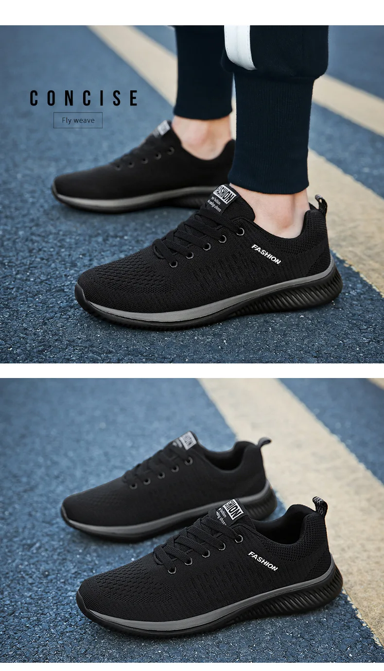 Mens New Mesh Men Casual Shoes Lac-up Men Shoes Lightweight Comfortable Breathable Walking Sneakers Tenis Feminino Zapatos