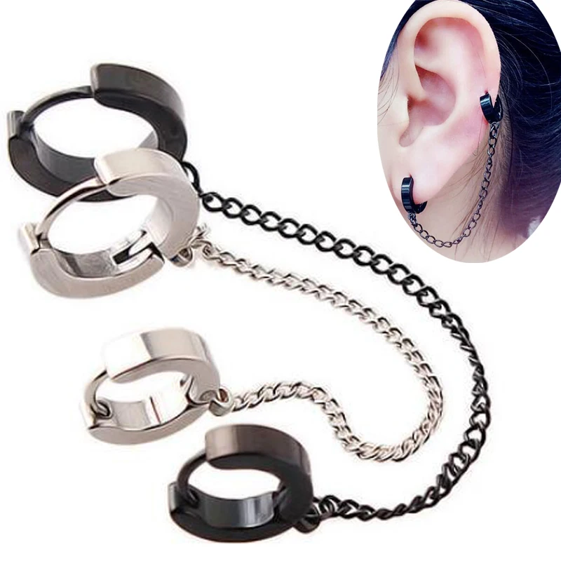 Сережки Huggie из нержавеющей стали 2 шт. | Украшения и аксессуары