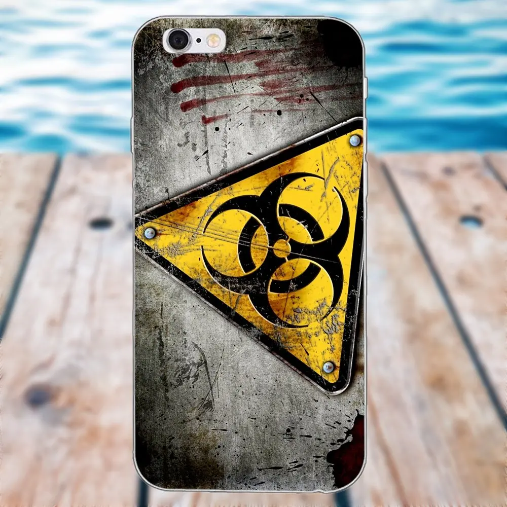as picture Чехлы из ТПУ для Apple iPhone 4 4S 5 5C SE 6 6S 7 8 Plus X Galaxy Grand Core II Prime Alpha Модный логотип Biohazard - Цвет: as picture