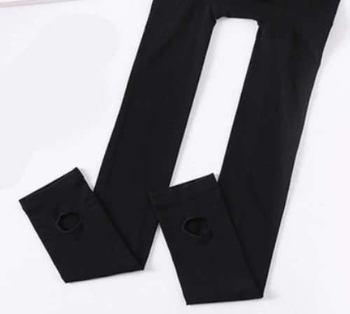 black foot tights Осень весна 320D Одежда для беременных регулируемые высокие эластичные легинсы для беременных брюки для женщин леггинсы M164 - Цвет: black foot tights