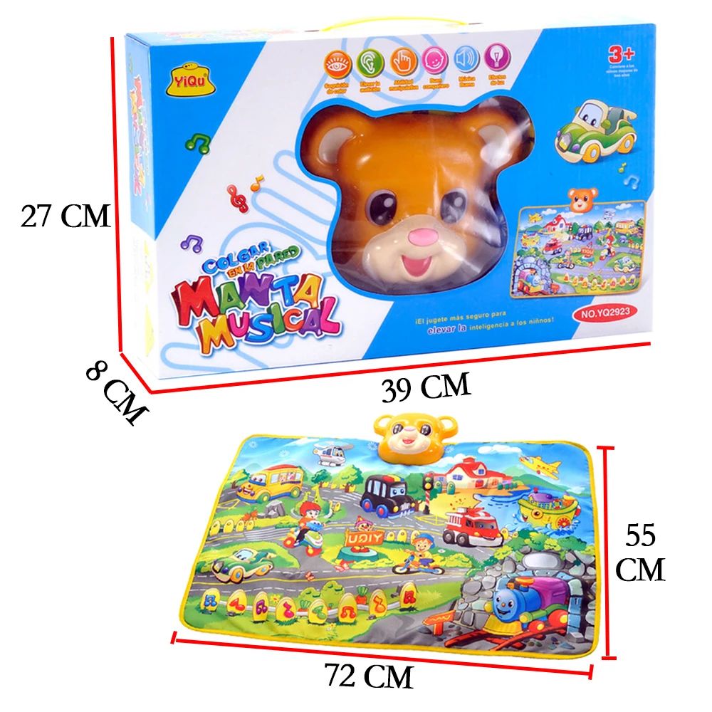 Детский спортивный коврик с испанской музыкой на возраст 13 24 месяца|mat for kids|children