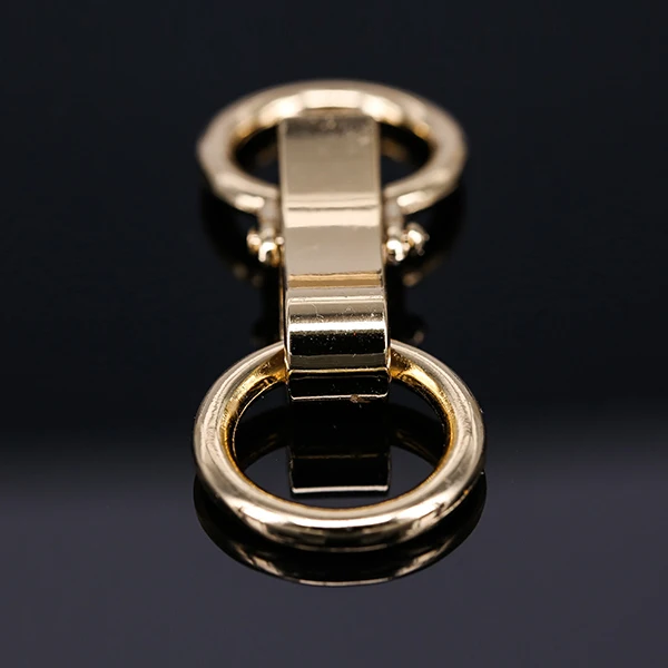 Металлическая позолоченная застежка с двойным кольцом пояс для литья под