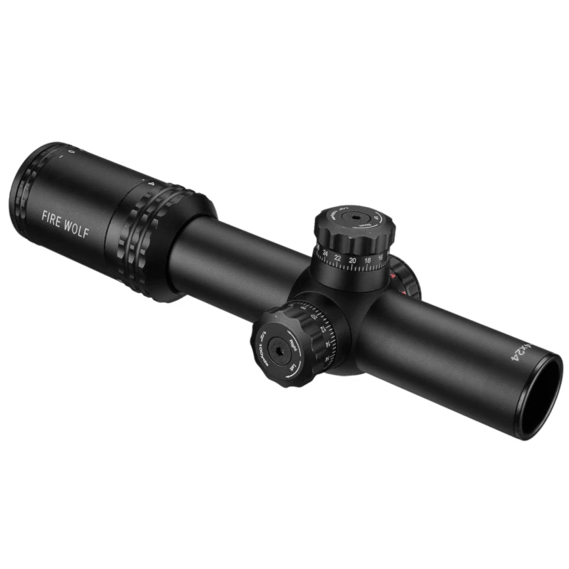Прицел для винтовки FRIE WOLF Silver 1 4X24 прицел с красной точкой охоты креплениями AR15