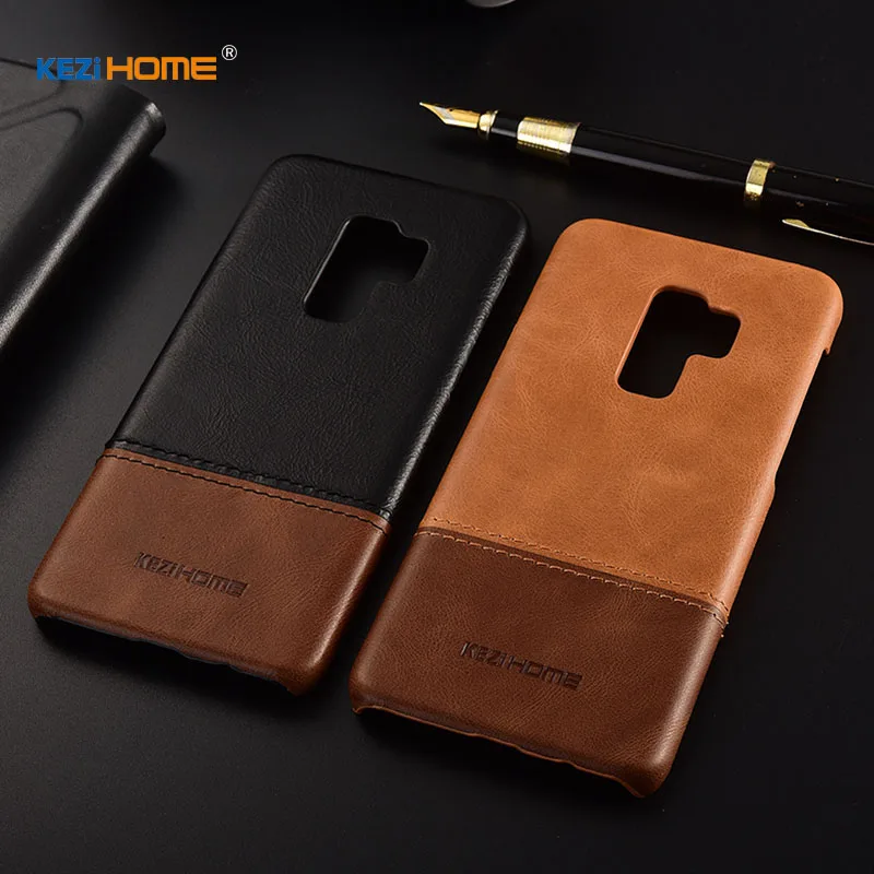 Чехол для Samsung Galaxy S9 Plus KEZiHOME роскошный популярный цвет натуральная кожа жесткая