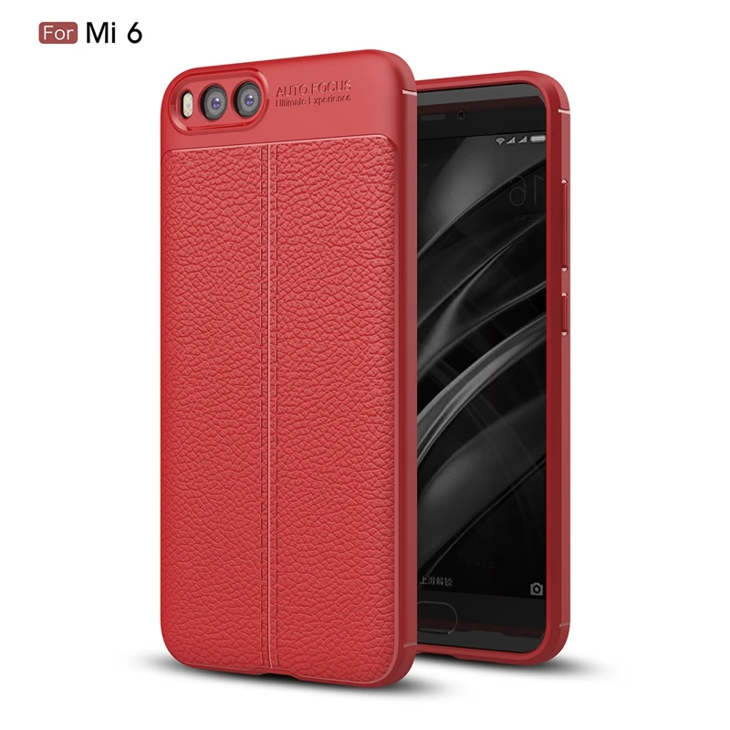 Для Xiaomi mi 6 чехол Роскошный 360 полная защита Мягкий ТПУ задняя крышка для бизнес