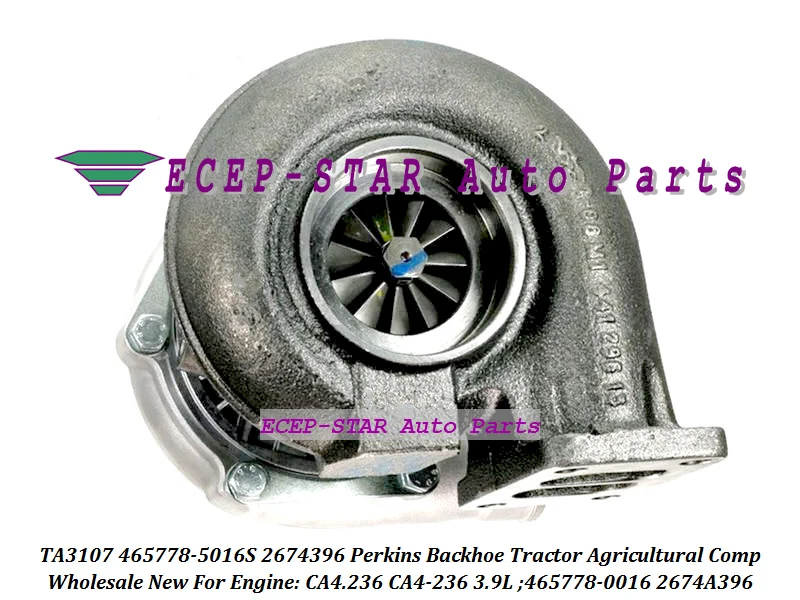 Turbo TA3107 465778 5016S 2674A396 2674396 0016 для экскаватора погрузчика сельскохозяйственного