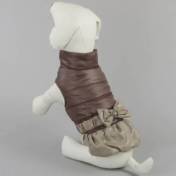 Новинка 2015 милые пальто с бантом для собак кошек теплые куртки Свитера кофты