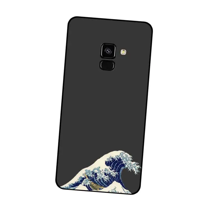 P075 большая волна черный силиконовый чехол для Samsung Galaxy J2 J3 J4 J5 J6 J7 J8 Pro Plus Prime 2018 2017 |