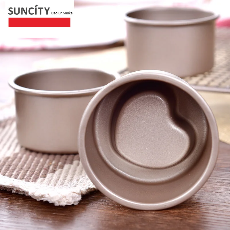 В форме сердца с антипригарным покрытием из металла 3d формы для выпечки кекса