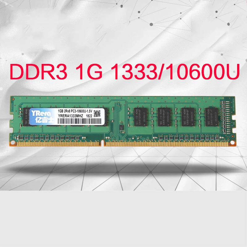 YRUIS DDR3 1GB 1333mhz 204pin Ram Sodimm поддержка памяти ноутбука Memoria DDR3 notebook(1,5 V