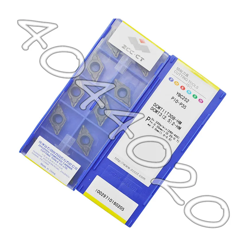 

DCMT11T308-HM YBC252 DCMT32.52-HM YBC252 10pcs/box New carbide insert