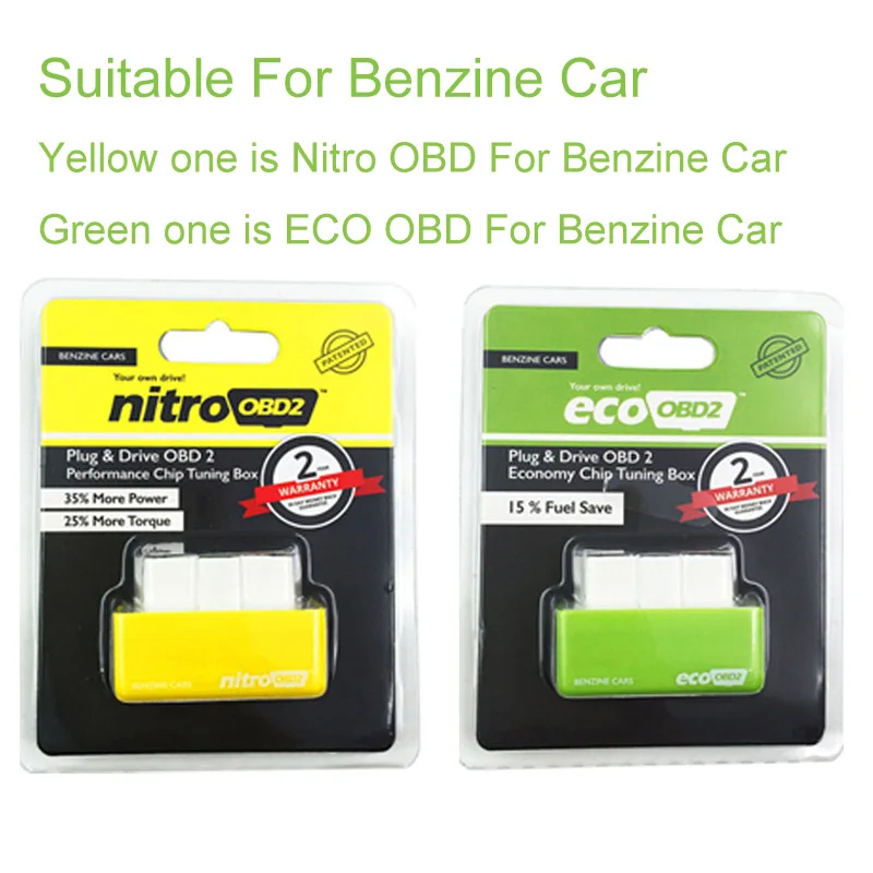 Реальная двухслойная плата Nitro OBD2 полный чип тюнинг коробка NitroOBD для бензина