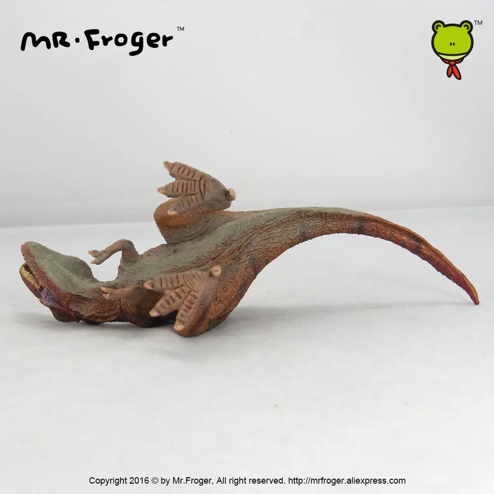 Фото Модель игрушечного животного Mr.Froger, тираннозавр рекс, набор игрушек для животных, зоопарк, пластиковый твердый Динозавр для моделирования, ... №4