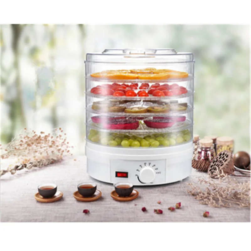 

Dry fruit Vegetable Herb Meatmachine household Fruit dryer Food dehydrator Vegetable Herb Meat drying Snacks with 5 trays 220V