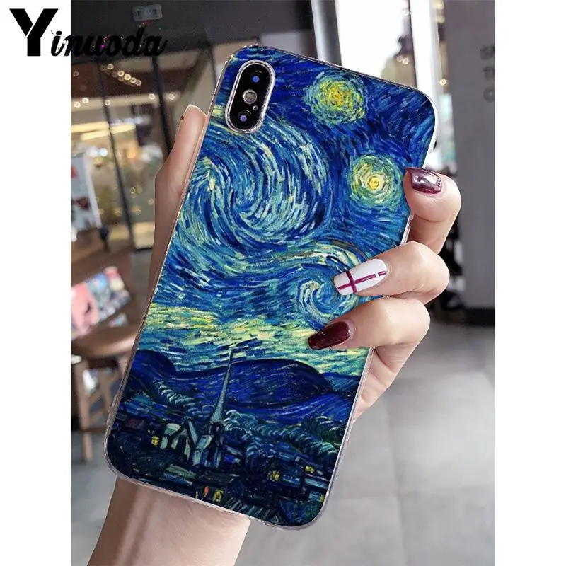 A3 Yinuoda Ван Гог Картина маслом Мон картина маслом мягкий чехол для телефона iPhone X XS MAX 6 6s 7 7plus 8 8Plus 5 5S SE XR 10 - Цвет: A3