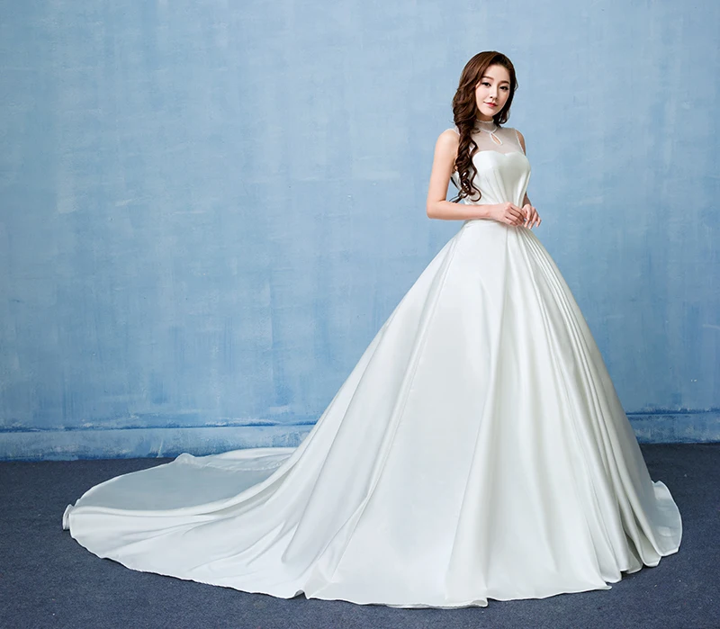 Модные Классические Vestido De Noiva 2021 Новый дизайн Элегантный Милая кружевной длинный